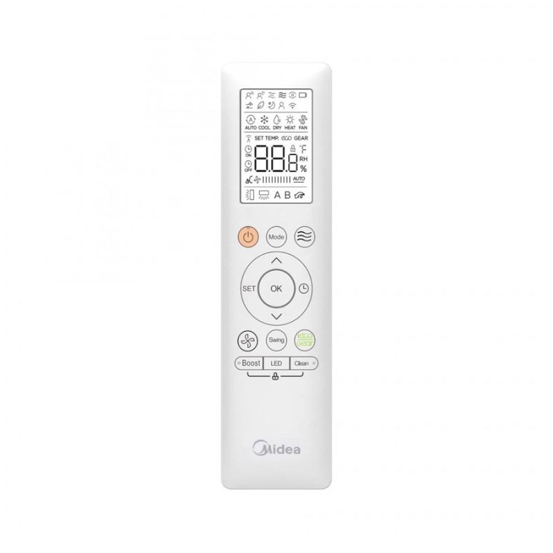 Aparat de aer conditionat Midea Breezeless E 12000 BTU, A+++, CB1-12HRFN8-I/MX2-12RD6 , model 2026-Midea-Breezeless-telecomanda